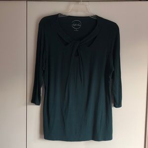 INC 1X Dark Green Woman’s Blouse